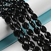 Natural Black Onyx(Dyed & Heated) Beads Strands G-M420-D10-01-2