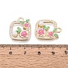 Alloy Enamel Pendants ENAM-N069-13KCG-01-3