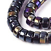 AB Color Plated Transparent Glass Beads Strands GLAA-T026-3x6mm-T11-3