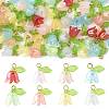 50Pcs Transparent Acrylic Pendants PALLOY-FS00043-03-1