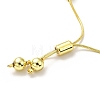 Rack Plating Brass Round Bead Slider Bracelets for Women BJEW-M232-01G-B-4