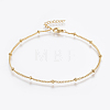 304 Stainless Steel Anklets AJEW-H013-04G-1