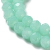 Baking Painted Imitation Jade Glass Bead Strands X-DGLA-A034-J6MM-A22-5