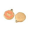 304 Stainless Steel Enamel Pendants STAS-P425-01G-10-2