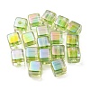 UV Plating Transparent Acrylic European Beads OACR-F004-10C-1