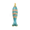 Brass Enamel Pendants KK-H527-05A-G01-1