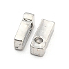 Platinum Plated Alloy Beads PALLOY-CJC0001-64P-I-2