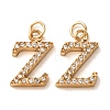 304 Stainless Steel with Crystal Rhinestone Charms RB-CBA5270-11G-Z-1