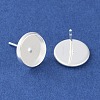 304 Stainless Steel Stud Earring Settings STAS-H436-20C-G01-2