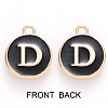 Golden Plated Enamel Alloy Charms ENAM-SZ0001-26B-D-3