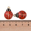 Alloy Enamel Pendants ENAM-R149-14D-G-3