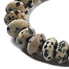 Natural Dalmatian Jasper Beads Strands G-P559-A01-02-4