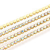 Brass Rhinestone Strass Chains CHC-T001-SS4.5-02G-1