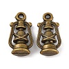 Tibetan Style Alloy Lantern/Oil Lamp Pendants X-TIBEP-Q041-092AB-NR-1