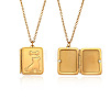 304 Stainless Steel Rectangle with Dog Magnetic Photo Locket Pendant Necklaces for Women WG6BB95-01-3