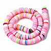 Handmade Polymer Clay Beads Strands CLAY-R089-8mm-098-3