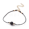 Natural Lava Rock Beaded Bracelets BJEW-JB05505-02-1