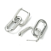 Ion Plating(IP) 304 Stainless Steel Hoop Earrings for Women EJEW-D111-03P-2