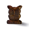 Natural Mixed Stone Owl Healing Figurines DJEW-Z005-01-3