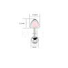 316L Surgical Stainless Steel Enamel Pink Cat Ear Shaped Cartilage Earrings for Women FS-WGA9D26-06-1