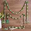 3Pcs 3 Style Wood Beaded Garlands HJEW-SZ0001-37-7