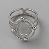 304 Stainless Steel Cuff Ring Findings FIND-WH0148-125B-P-1