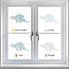 16 Sheets 8 Styles Waterproof PVC Colored Laser Stained Window Film Static Stickers DIY-WH0314-073-4