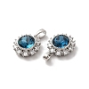 Brass Micro Pave Cubic Zirconia Pendants KK-M243-03P-3