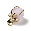 Natural Kunzite Gift Box Charms G-P523-01G-04-2