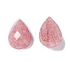 Natural Strawberry Quartz Cabochons G-G0001-B03-2