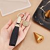 CHGCRAFT 1Pcs PU Leather Keychain KEYC-CA0001-17-3