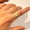 304 Stainless Steel Cuff Rings RJEW-S626-10G-C-1