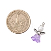 Glass Pearl Pendants PALLOY-JF03655-02-2