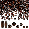 480Pcs 4 Styles Retro Wooden Beads WOOD-PH0003-63-1