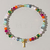 Brass Initial Charm Bracelets KC4213-20-1