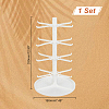 4 Tier Rotatable Plastic Earring Display Tree Stands ODIS-WH0038-41-2