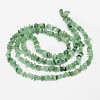 Chips Natural Green Aventurine Beads Strands G-N0164-31-3