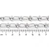 Tarnish Resistant 304 Stainless Steel Oval & Dumbbell Link Chain STAS-B060-02P-2