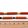 Handmade Lampwork Chevron Beads LAMP-Z019-01-24-3