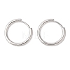 Brass Hoop Earring EJEW-Q385-01A-P-1