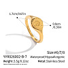 304 Stainless Steel Finger Rings for Women DP0534-6-1