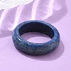 Natural Gemstone Plain Band Ring for Women RJEW-P044-01A-M-2