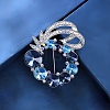 Alloy Rhinestone Brooch for Backpack Clothes PW-WG5389A-01-1