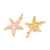 Brass Enamel Pendants KK-CBAEBFB-14G-02-2