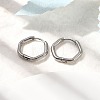 201 Stainless Steel Hoop Earrings EJEW-Z137-02P-04-2