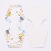 White Cardboard Necklace Display Cards DIY-WH0209-24-1