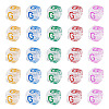 50Pcs Acrylic European Beads MACR-TADJ0001-13G-1