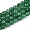 Dyed Natural White Jade Beads Strands G-T139-6mm-60-19-4