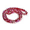 Electroplate Glass Beads Strands EGLA-B004-01A-AB08-2