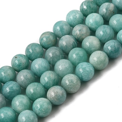 Natural Amazonite Beads Strands LS-G-F461-12-10mm-01A-1